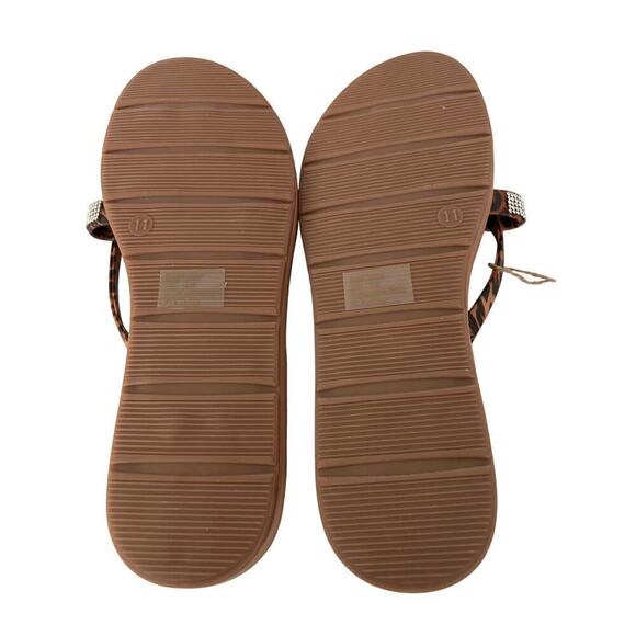 Seven7 Women’s Cute Animal Print Slippers with sequins crossed Strap
Size 11. - Picture 7 of 10